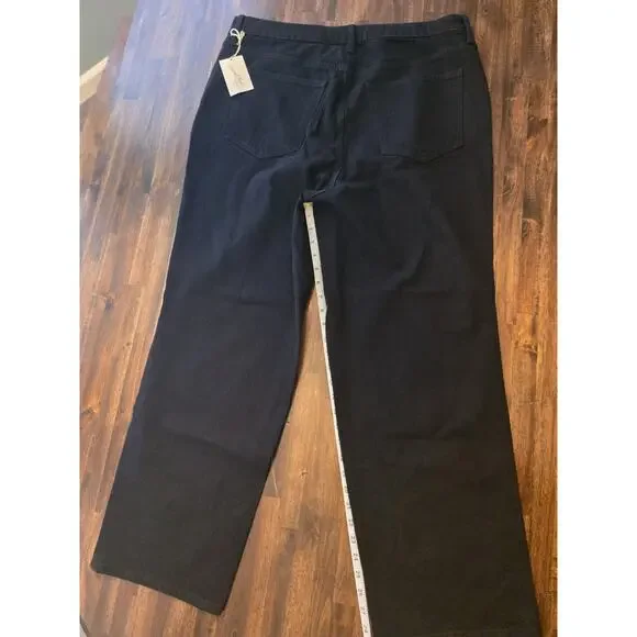 Universal Thread Women’s Highest-Rise Straight Leg Jeans Black Size 17 Regular - Picture 4 of 7